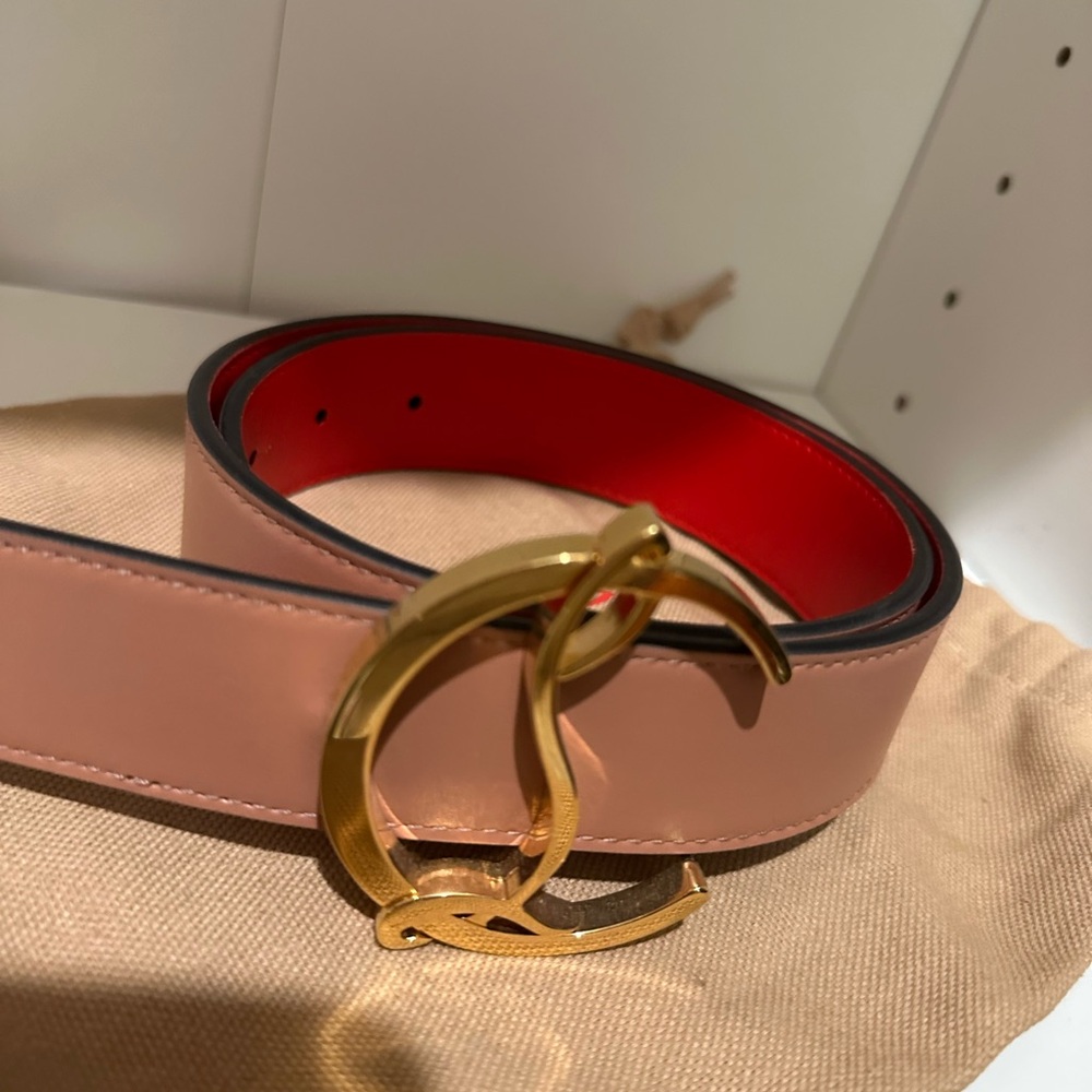 Christian louboutin nude Leather belt